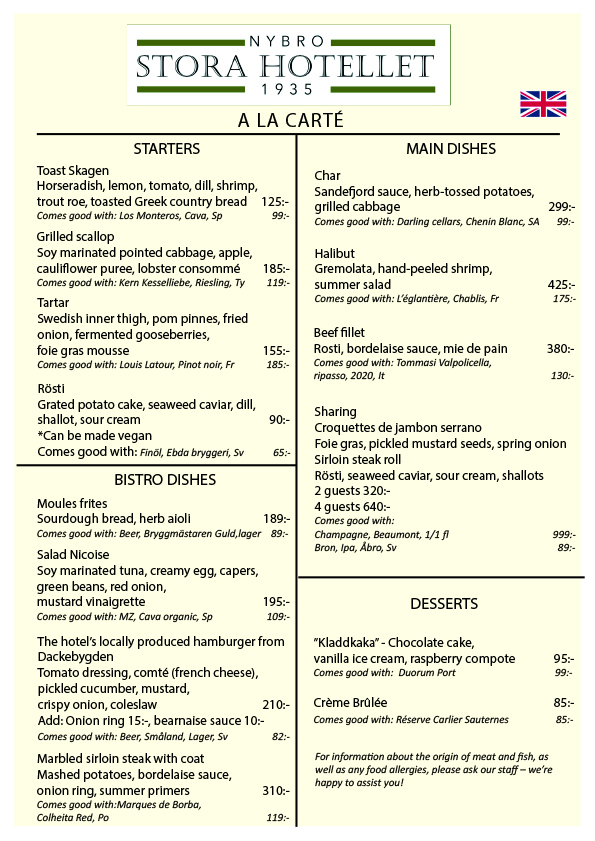 a la carte